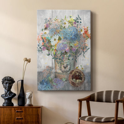 Seau de fleurs I - galerie Cavas sur mesure