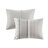 Cotton Printed Comforter Set with Chenille Gray Full/Queen