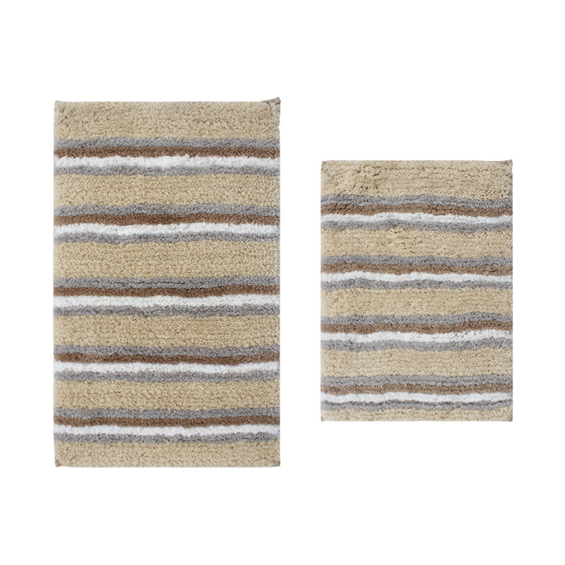 Amyr Non-Slip Bath Rug, Linen