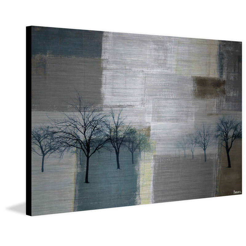 Blue Trees by Parvez Taj - Print on Metal, 30" H x 45" W x 1.5" D