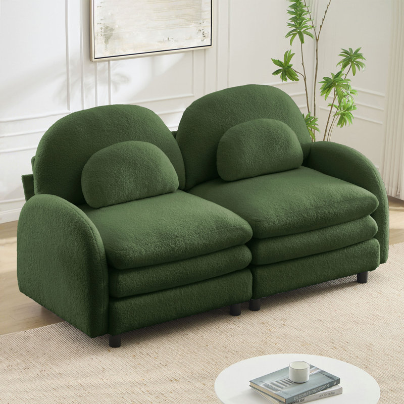 Canapé-lit Teddy, Vert