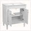 Meuble-lavabo 30 po avec lavabo en céramique-302689217