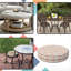 Decorative Indoor Outdoor Waterproof Round Cushion Cover, Patio UV Resistant Seat Cushion Cover-95251568