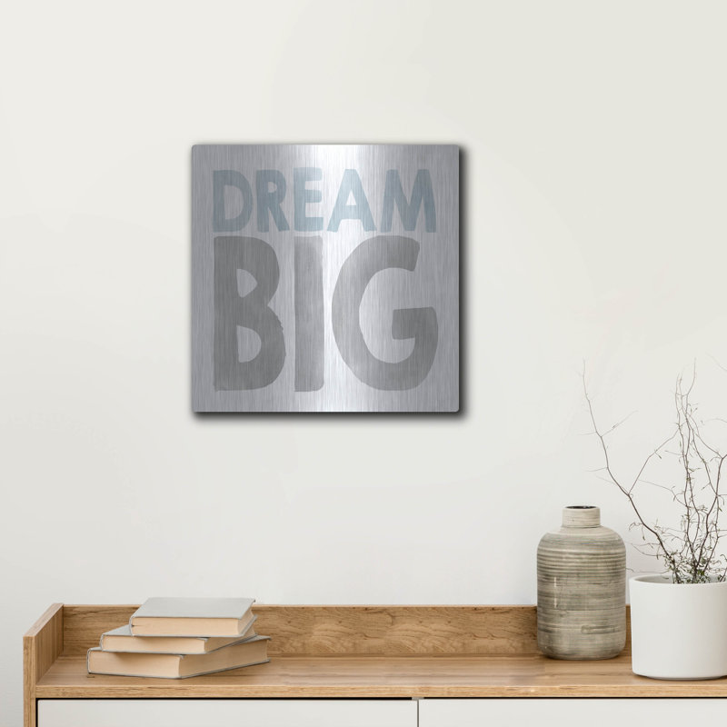 «Dream Big» par Erin Clark, art mural en métal, H 12 po x l 12 po