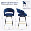 Tabouret de bar rotatif 29,5 po Roellig-1831422214