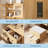 3 in 1 Vanity Desk with LED Light, Tall Makeup Vanity Set with 2 AC Outlets & USB-c, Dressing Table with Drawers & Acrylic Doors, Nightstand Vanity Mirror-699890000