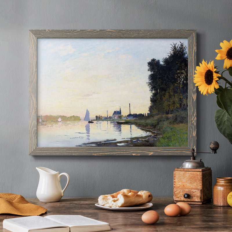 Argenteuil, fin d'après-midi, 1872, reproduction d'art sur toile, Gris, H 28 po x l 42 po