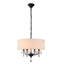Lustre tambour en cristal 4 lumières Kayia