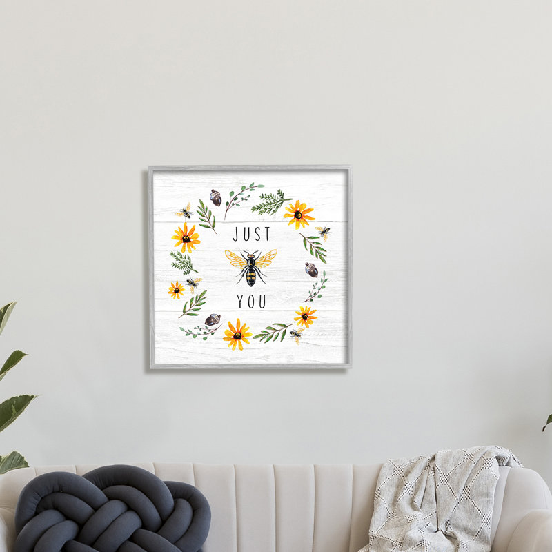 Just Bee You - impression, Estampe numérique Farmhouse, H 24 po x l 24 po x 1,5 po