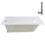 66" x 34" Acrylic Soaking Drop-In Bathtub, Drain Included-97412812