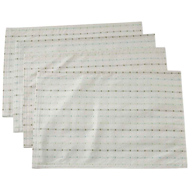 Napperon en coton piqué 19 po Clarkston, Blanc