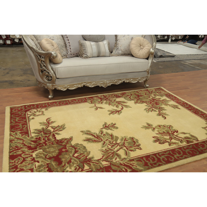 Tapis floral indien 6 x 8