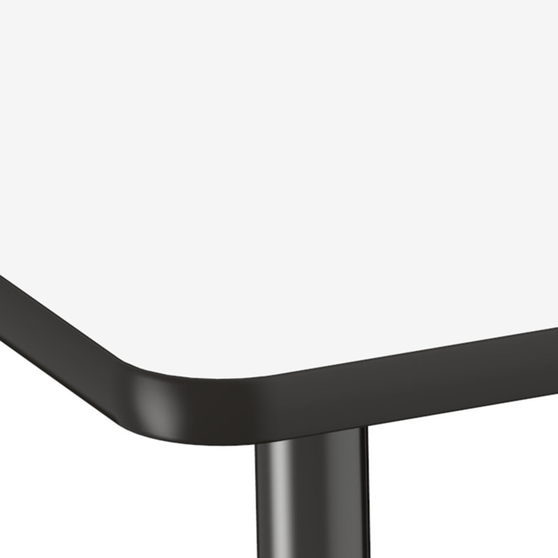 Table rectangulaire d'activités effaçables à sec avec pieds réglables, 30" x 60", Tableau blanc / noir, Super