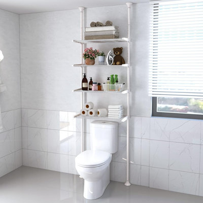 Stainless Steel Freestanding Over The Toilet Storage