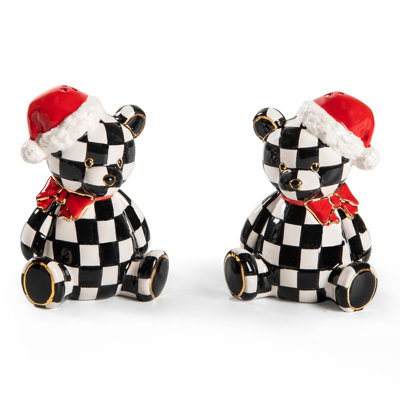 Courtly Santa Bear Salt And Pepper Set