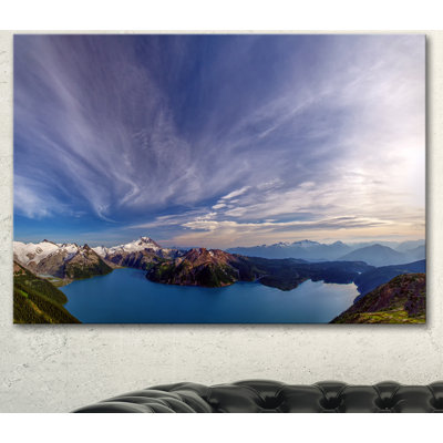 « superbe view of clear lake », reproduction de photo sur toile tendue