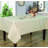 Marina Decoration Jacquard Waterproof Thick Elegant Premium Damask Branch Scroll Decorative Home Kitchen Table Cloth Liquid Repellent and Stain Resistant Tablecloth, Black Color Oblong 60 x 84 Inch-1385967337-1385967324