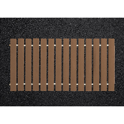 36'' W Wood Interlocking Deck Tile