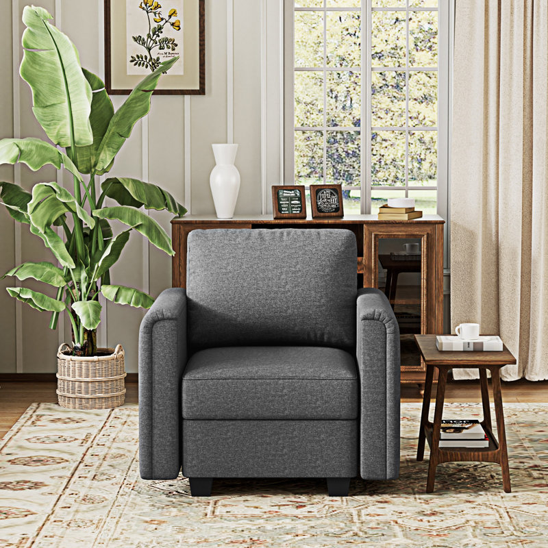 Élégant fauteuil d'appoint courbé, canapé modulaire personnalisable, canapé modulaire confortable pour la chambre à coucher, le salon et le bureau