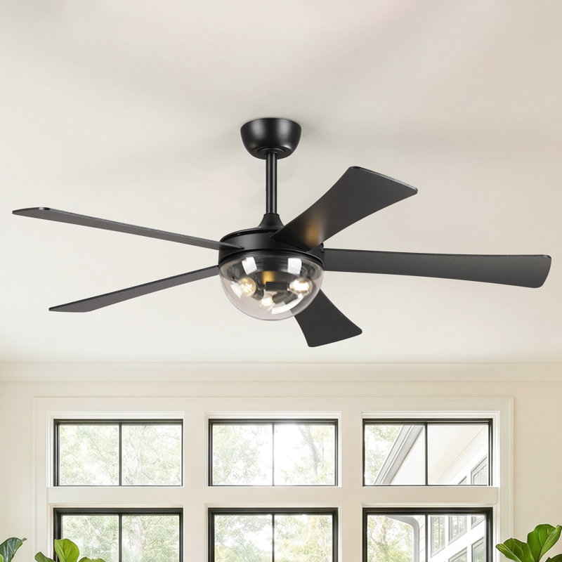 Ventilateur de plafond 52 po avec ensemble d'éclairage et télécommande