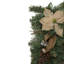 Ornement de Noël 28 po avec baies de pin artificielles et poinsettias - non éclairé