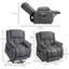 93cm Wide Velvet Lift Assist Standard Recliner