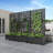Metal Planter Box with Trellis with Wheels-689363929