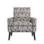 Fauteuil d'appoint avec pieds en bois massif