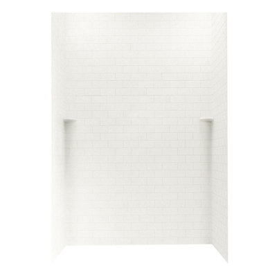 Solid Surface Three Panel Shower Wall