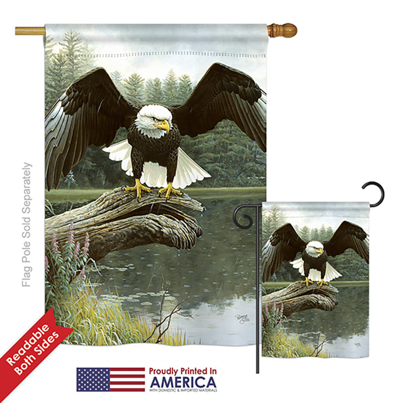 Double Sided 40'' H x 28'' W Polyester Flag Set