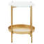 Bicente Glass Top End Table