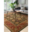 Tapis oriental élégant à motif floral Agra 8 x 10