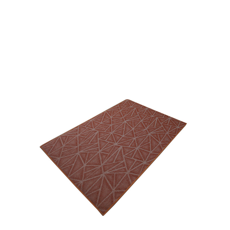 Tapis rouille en nylon tissé à la machine Bowin, Ovale 12 pi x 20 pi