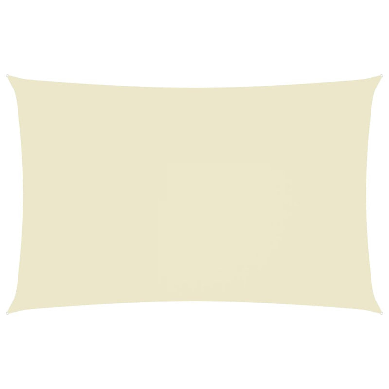Aadit 4m x 7m Rectangular Shade Sail, Cream, 700cm x 400cm