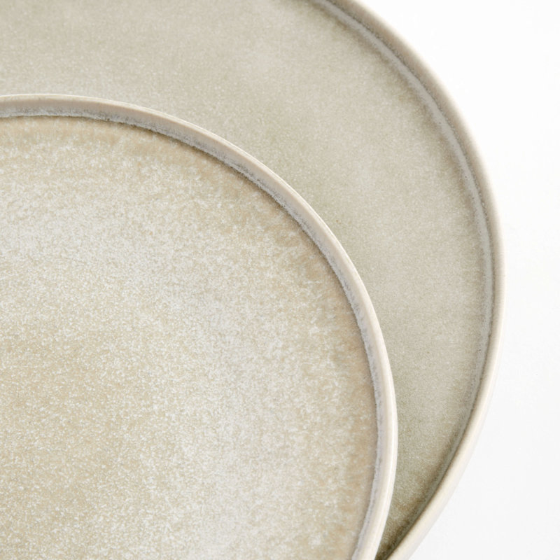 Assiette plate 10,85 po Reider, Blanc
