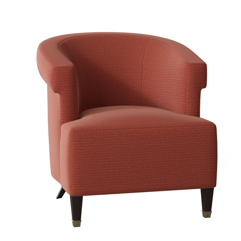 Madame Barrel Chair, Filigree Ivory, American Walnut