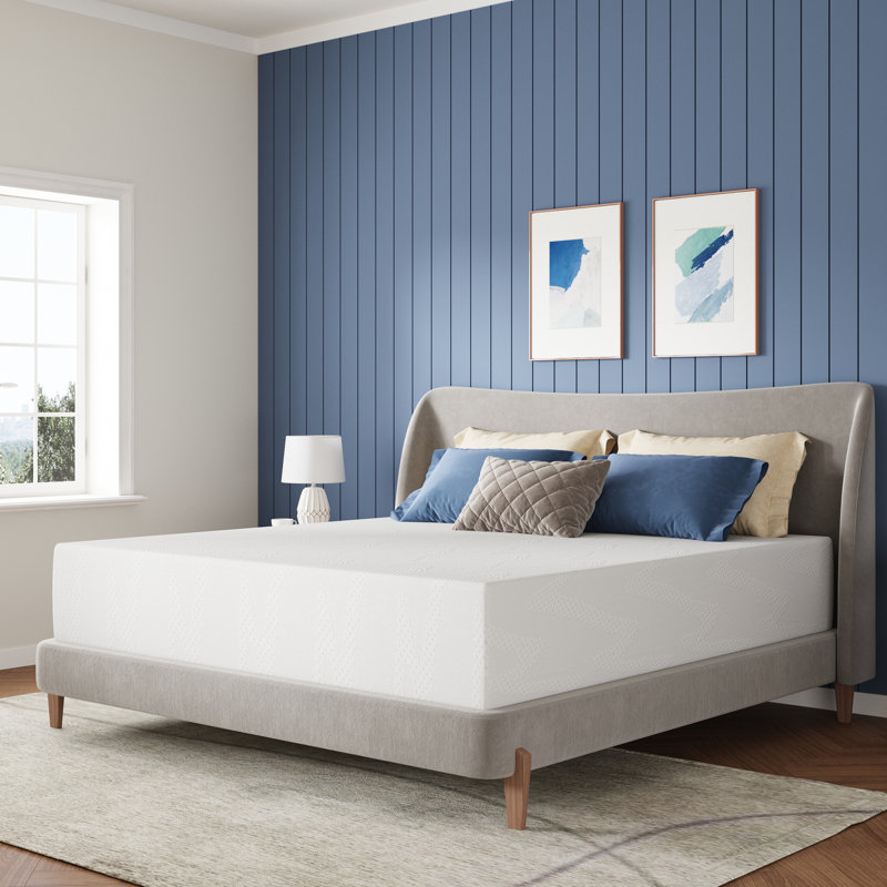 14" Medium Gel Memory Foam Mattress, Queen, 14