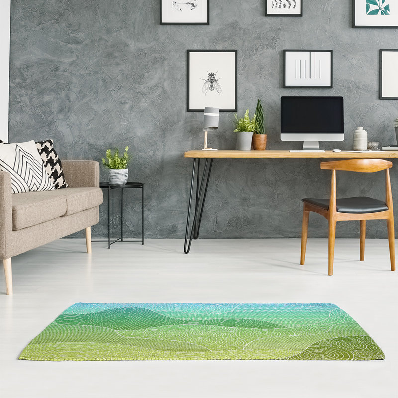 Chenille Abstract Indoor Rug, Rectangle 4' x 6'