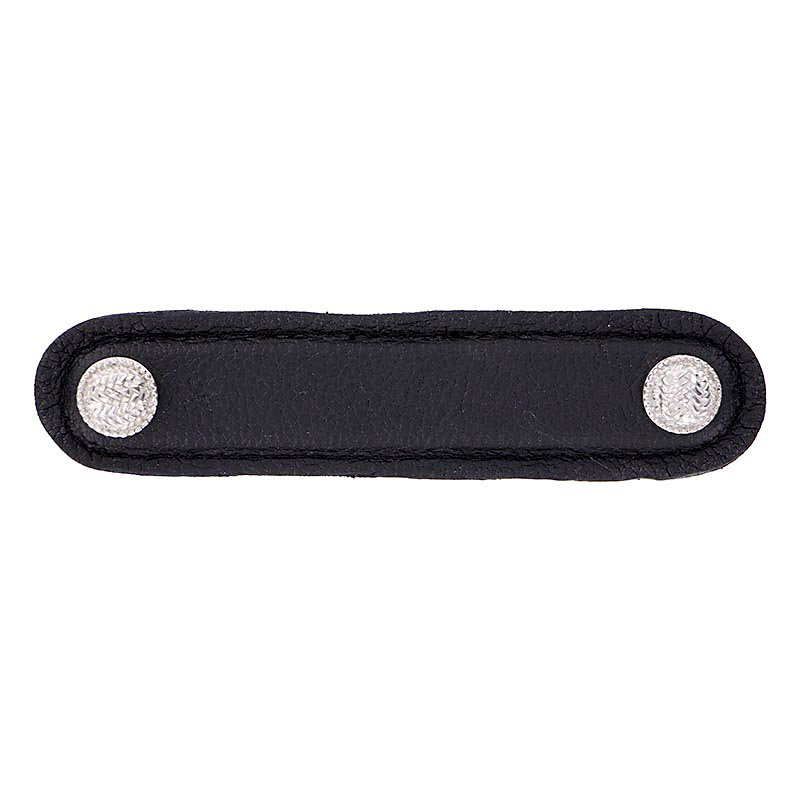 Cestino 3" Center to Center Appliance Pull, 4", Polished Nickel/Black