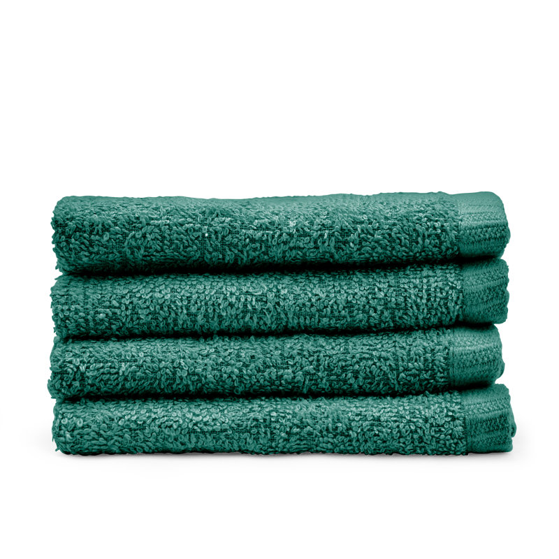 Quick Dry Cotton Face Cloth, Green