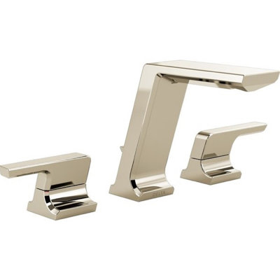 Delta Faucet Pivotal Widespread Bathroom Faucet 3 Hole, Bathroom Sink Faucet, Metal Drain Assembly