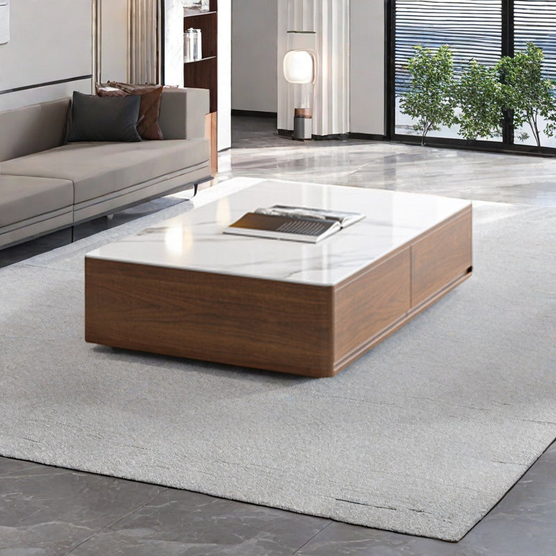 Table basse Rock Top, 14.17" H x 51.18" W x 27.55" D