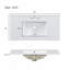 Meuble-lavabo élégant avec portes à fermeture en douceur, tablettes réglables et tiroirs pour un grand rangement-111427826