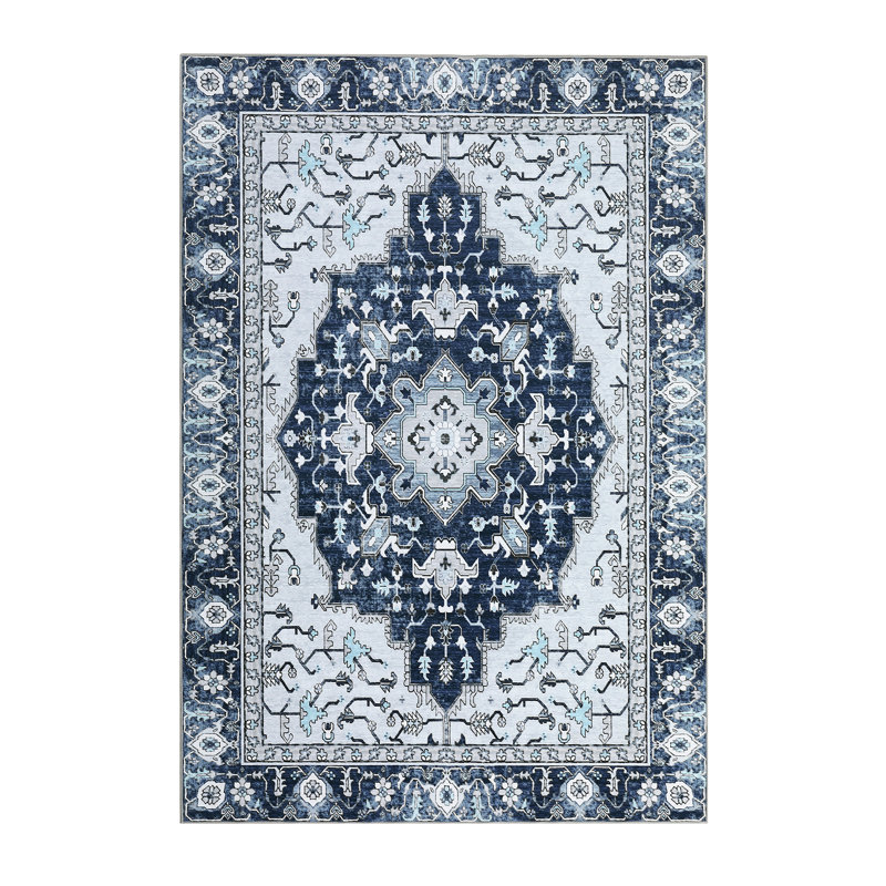 Shanora Washable Oriental Rug, Rectangle 5' x 7'