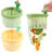 2PCS Cactus Kitchen Sink Drain Strainer, Press Automatic Dumping Basket-102487022