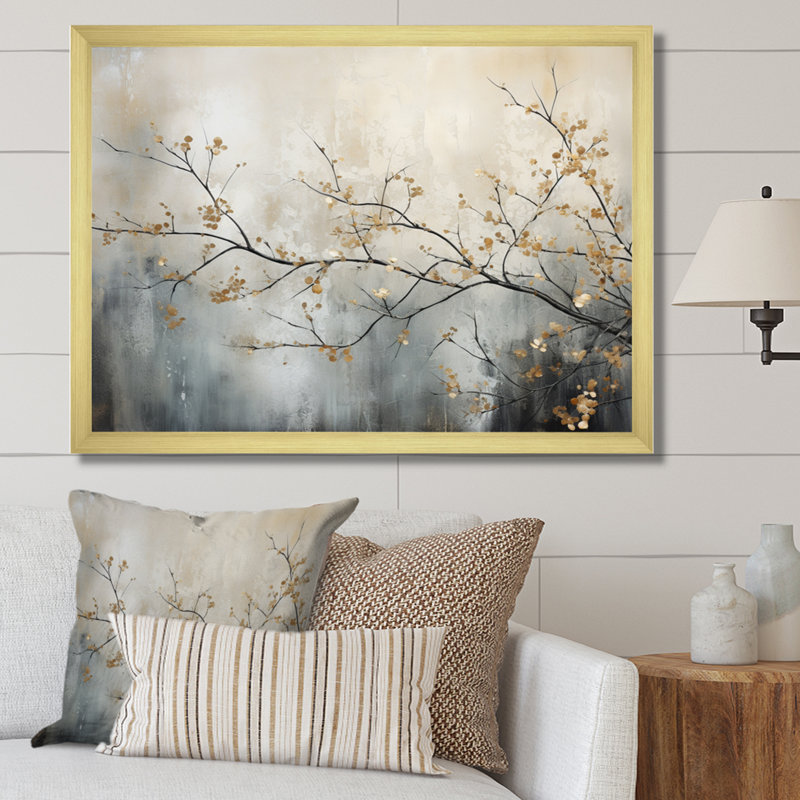 Arbre monochromes éthéré Reverie I - art mural arbre monochrome, impression murale arbre de couleur douce, H 12 po x l 20 po