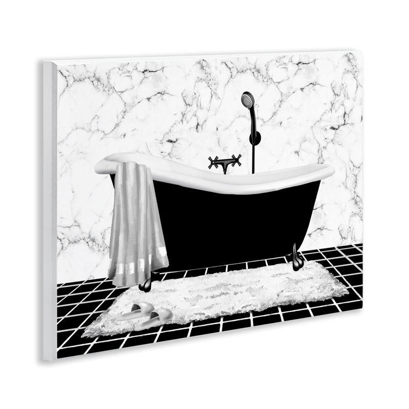 Art mural en marbre à motif de baignoire par Conrad Knutsen