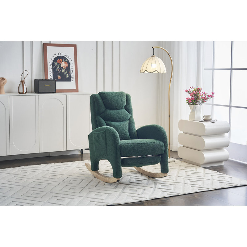 Chaise berçante Teddy, Vert