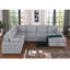 Canapé d'angle multi-fonctionnel en forme de L avec rangement et lit convertible-305068711
