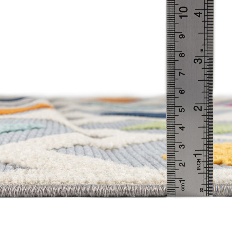 Geometric Indoor / Outdoor Rug, Rectangle 7'10" x 10'